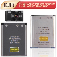 EN-EL10 EN-EL19 Replacement Camera Battery For Nikon S200 S210 S220 S230 S570 S500 S800 S2500 S2600 S2700 S2800 S2900 S3100