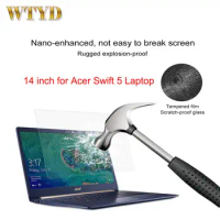 14 inch Laptop Screen HD Tempered Glass Protective Film for Acer Swift 5 Laptop - SF514-52T-50AQ Laptop Screen Protector Glass