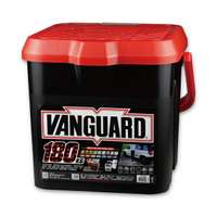 權世界@汽車用品 VANGUARD 全方位超耐重超大容量洗車桶 置物桶 22公升 黑色桶身 RH-6605