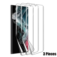 3PCS Hydrogel Film For Samsung Galaxy Note 20 S21+ S23 Ultra 5G TPU Screen Protector For Galaxy A52s A72 A51 A71 Film Not Glass