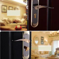 Internal Room Door Handles Packs - Latch Lock Bathroom Lever Lockset #5