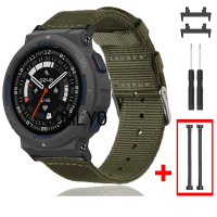 For Amazfit Active EDGE Strap Smart Watch Nylon Canvas Connector Screw Pin Sports Band Women men Ele