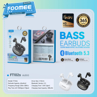 TWS Super Bass FOOMEE FT102s dengan Bluetooth 5.3 - Earphone Wireless