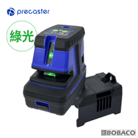 Precaster【十字五點綠光雷射水平儀 PL-25DG】台灣製 1V1H5D超亮綠光 墨線儀 測量標示 定位標線 水平尺