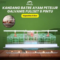 Kandang Ayam Petelur Galvanis Anti Karat Pintu 6 Ukuran 120x56cm