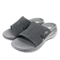5月特價(F3)SKECHERS 女鞋 健走 舒適拖鞋 GO WALK ARCH FIT 足弓支撐  140832BBK [陽光樂活]