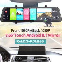 Full-screen AR live streaming media intelligent driving recorder front and rear high-definition navigation