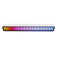 Sound Control Light Music Rhythm Pickup Ambient Light Colorful Music Ambient RGB Light Bar Light for Car Bedroom White