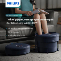 [PHILIPS]Bồn Ngâm Chân Massage PHILIPS 6501-thiết kế gấp gọn,massage ngâm chân thư giãn,gia nhiệt vớ