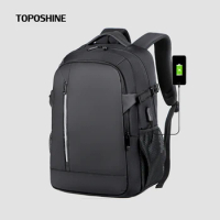 Toposhine College Fashion Backpack Waterprooof Anti-wrinkle Male School Backpack Bags Casual 15.6 inch Laptop Backpack For Men