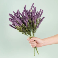 Artificial Lavender Wheat Malt Grass Plant, Home Decoration, Christmas Flower Arrangement, DIY, Wedding, INS Style