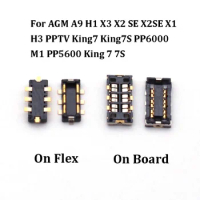 2Pcs Battery Flex Holder Jack FPC Connector Plug For AGM A9 H1 X3 X2 SE X2SE X1 H3 PPTV King7 King7S PP6000 M1 PP5600 King 7 7S