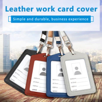Access Card Holder Office Work Certificate Identity With Neck Lanyard Badge Card Case Credit Card Holder Name ID Card Cover
