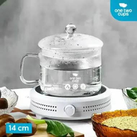 Panci Kaca Bening Tahan Panas Api / Panci Kaca Bening Tahan Api Murah Model Gagang - YWJ-1265 Transp