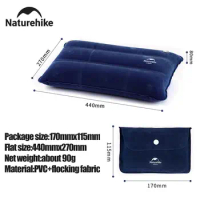 Naturehike 2024 New Air Pillow Portable Comfortable Ultra Light Pillow Folding Inflatable Outdoor Travel Sleep Camping Equipment