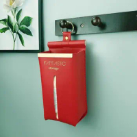 Foldable 1Pcs Napkin Papers Wall Hanging Anti-Moisture Paper Container Tissue Box Tissue Holder Tissue Case