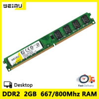DDR2 2GB 4GB Desktop Memory Ram 667 800Mhz PC2 5300 6400 240Pin 1.8V Non ECC Compatible All Motherboar UDIMM AMD Memoria RAM