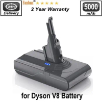 V8 5000mAh 21.6V Battery For Dyson V8 Battery for Dyson V8 Absolute /Fluffy/Animal/ Li-ion Vacuum Cleaner rechargeable Battery