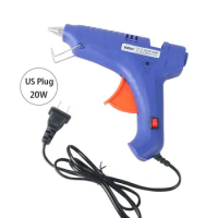 20W High Temp Heater Melt Hot Glue Gun DIY Repair Tool Heat Mini Gun EU Use 7mm Glue Sticks Heat Hot Melt Glue Gun