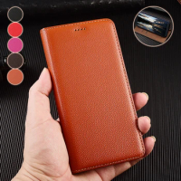For Redmi 12 12C 13C Luxury Genuine Leather Phone Case For Xiaomi Redmi 12 12C 13C 4G 5G Flip Wallet Phone cover Coque