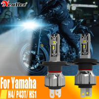 2pcs H4 Led Lights Motorcycle Headlight Canbus P43T HS1 HB2 9003 Car Fog Bulb Moto Driving Running Lamp 12v 55w For Yamaha MT03