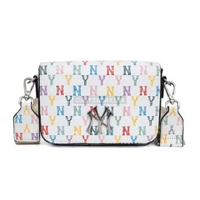 MLB NEW YORK YANKEES MONOGRAM RAINBOW HOODY BAG WHITE