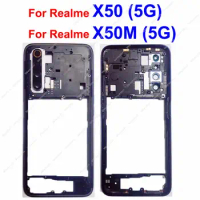 Middle Frame Housing For OPPO Realme X50 5G X50M 5G Middle Frame Cover Case Holder Plate Replacement Parts