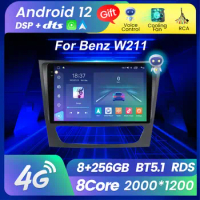 M6 PRO PLUS 2K QLED Android12 for Mercedes-Benz E-class W211 E200 E220 E300 E350 E240 E270 E280 W219 Car Multimedia Video Player
