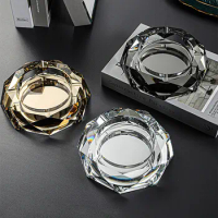 Smoking Accessories Ins Popular Nordic Ashtray Diamond Crystal Glass Ashtray Portable Decorative Cigar Ashtray cenicero portatil