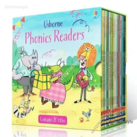 20 Books Usborne Phonics Readers Gift Box Set Famous English Book Children Educational Bedtime Story Picture Book 4-8 Years