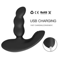 Sex toy remote control male prostate massager vestibulum anal plug male adult products