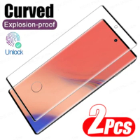 2Pcs Curved Tempered Glass Screen Protector For Samsung Galaxy S20 S24 S21 S22 S23 Plus Ultra S23 S21 FE Note 8 20 10 Plus Glass