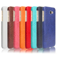 For Samsung J7 Prime 2016 G6100 Case Crocodile Grain Hard PC+PU Leather Surface Back Cover Case for Samsung Galaxy J7 Prime G610