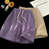 (COD) American trendy brand quick-dry thin  for men and women, summer Korean style loose versatile c