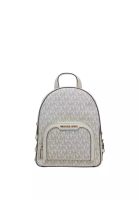 Michael Kors Jaycee Mini Pebbled Leather Backpack Cream Multi