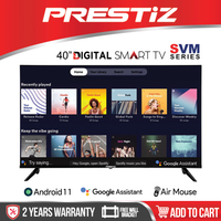 Tariff war adjusting inventory 40 Inch Smart Android 11 [ PRESTIZ ] - Flat Screen With Air Mouse, Vo
