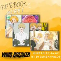 NOTEBOOK NIREI WIND BREAKER / BUKU CATATAN NIREI WIND BREAKER / WIND BREAKER