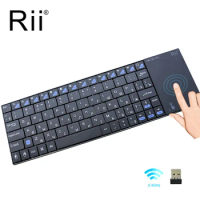 Rii i12plus Mini Wireless Keyboard with Touchpad Spanish English German version for PC Smart IPTV Android TV Box