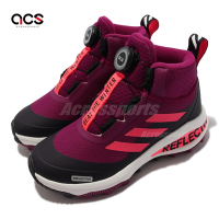 adidas 戶外鞋 FortaRun BOA 運動 童鞋 海外限定 愛迪達 反光 高筒 中童穿搭 紫 黑 FV3487