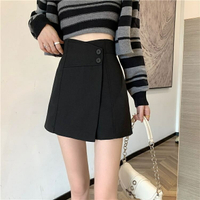 女裝 衣服 韓版短裙 大碼半身裙 大碼女裝 洋裝短裙 大尺碼寬鬆短裙 高腰不規則褲裙 高腰短褲 顯瘦褲裙 A字包臀裙