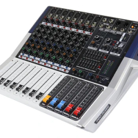 Top Quality Pro 2800W Power Amplifier Mixer 8 Channel Karaoke Microphone Mixing Console USB MP3 16 DSP Top Quality