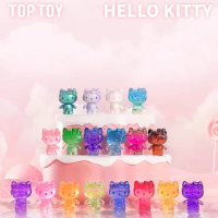 TOPTOY New Sanrio Hello Kitty 50th Anniversary Mini Candy Anime Action Figures Toys Cute Mini Hello Kitty Ornamentstoy Girl Gift