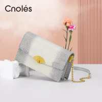 Cnoles Fashion Chain Crossbody Bag for Women Female Shoulder Bag Luxury Brand Leather Lady Messenger Bags