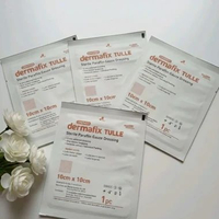 Dermafix Tulle 10x10 cm/PERBAN STERIL LUKA OPERASI,LUKA DIABETES, LUKA BAKAR,LUKA RINGAN-SEDANG