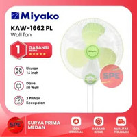 KIPAS ANGIN DINDING / WALL FAN MIYAKO UKURAN 16 INCH KAW-1662 PL / KAW-1662 GB GARANSI RESMI (MEDAN)