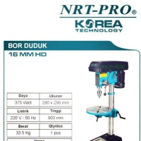 Mesin bor duduk 16mm NRT-PRO HD / Bench Drill 375 watt 16 mm Tembaga