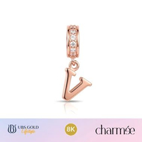UBS Gold - Liontin Emas Charmee Alpha Cheri V - 8k - Ald0219k Rose Gold
