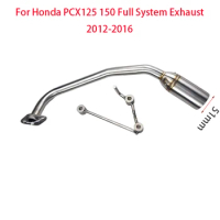 For Honda PCX 125 PCX 150 2010 2011 2012 2013 2014 2015 2016 Muffler Exhaust Pipe System Motorcycle Middle Link pipe