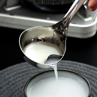 家用濾油湯勺廚房油湯分離勺304不銹鋼去油漏勺長柄勺子