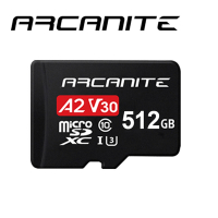 ARCANITE  MicroSDXC U3 V30 A2 512GB記憶卡
